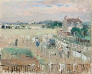 Berthe Morisot Hanging the Laundry out to Dry (nn02) Spain oil painting artist